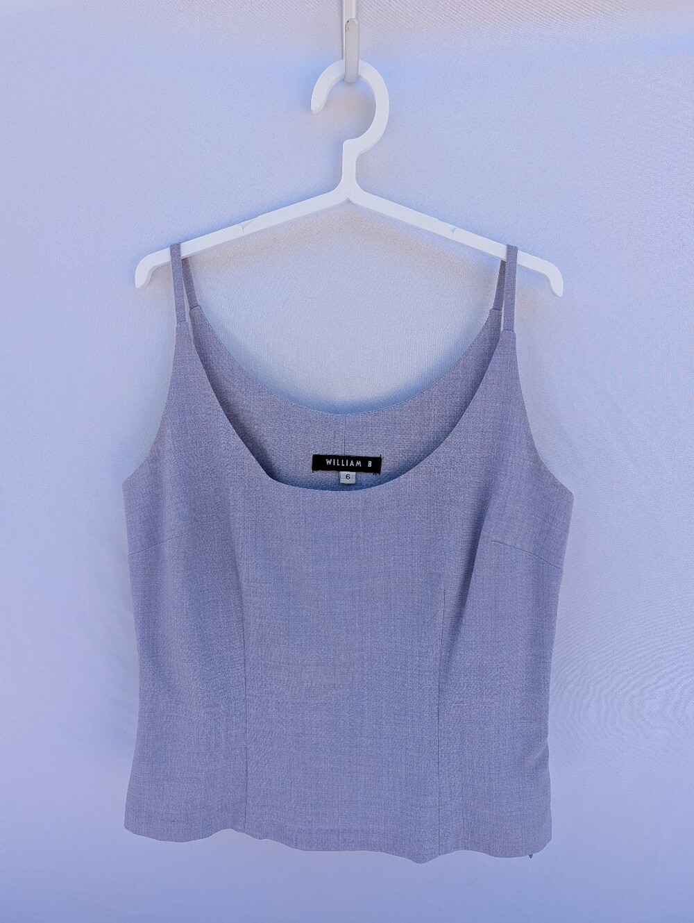 William B Trendy Thin Straps Crop Top